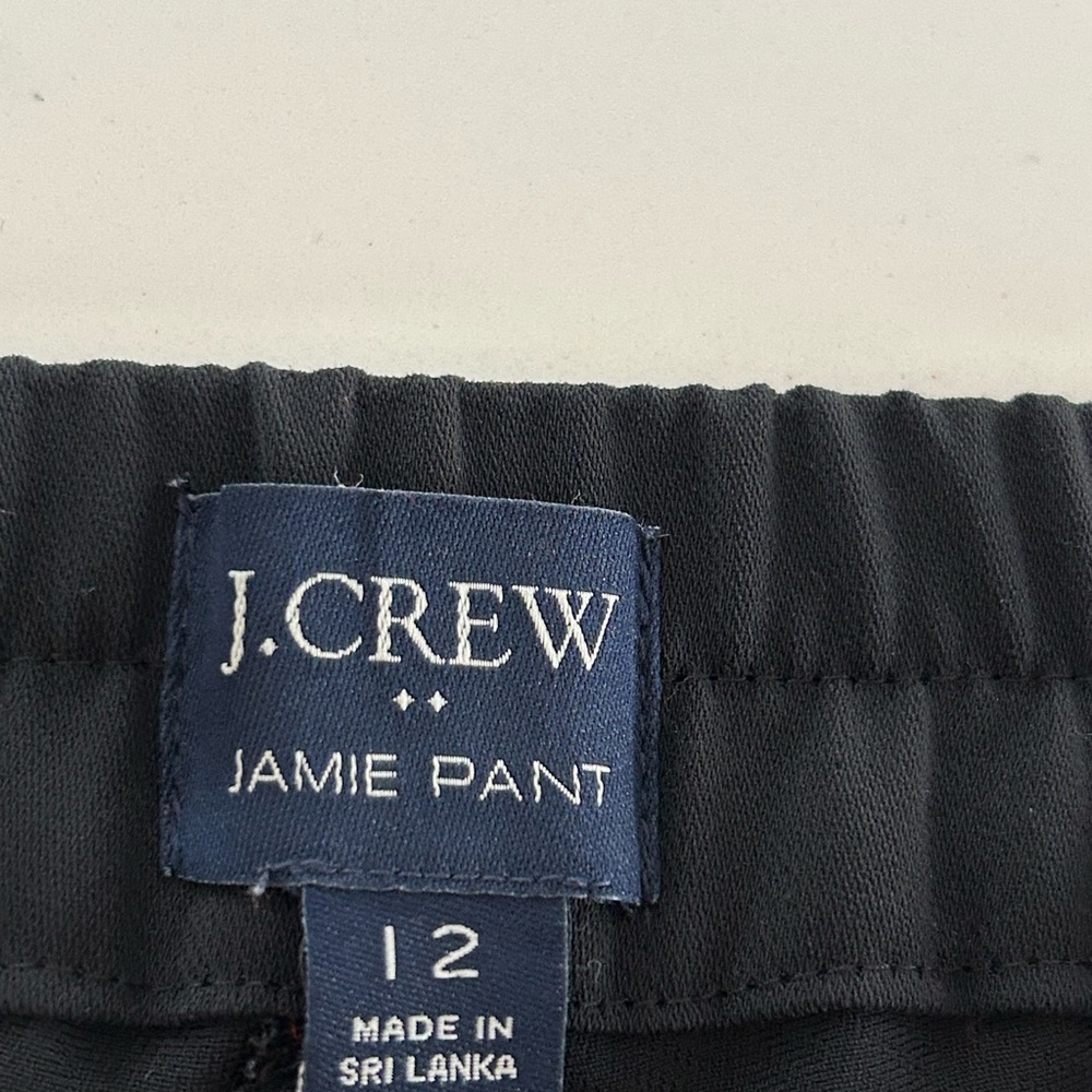 J. Crew Black Jamie Pants Cropped Slacks  Minimalist Office Capsule Classic - Picture 5 of 6